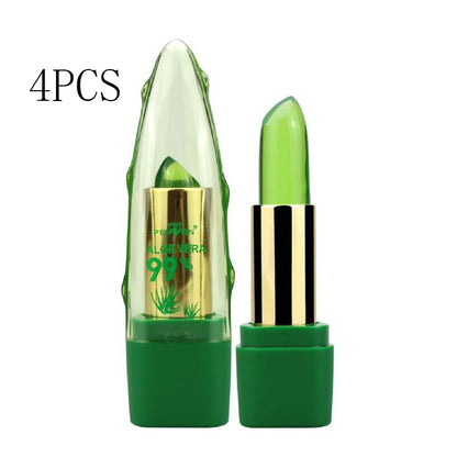 anti drying aloe vera moisturizer lipstick 4pcs