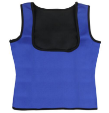 body waist push up vest shaper blue