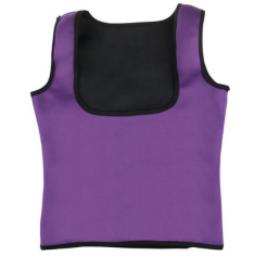 body waist push up vest shaper purple