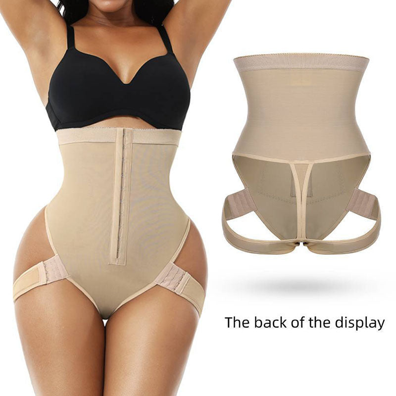 butt lifter shapewear panties beige back