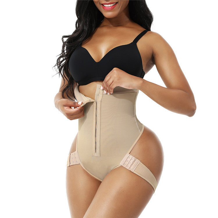 butt lifter shapewear panties beige front