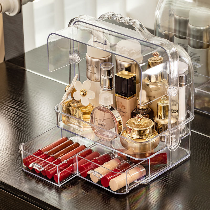 cosmetic storage box transparent