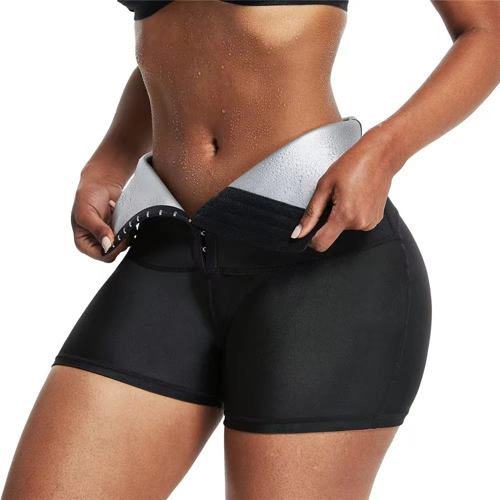 fitness workout body shaper slimming pants silver