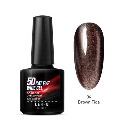 glittering gel nail polish brown tide