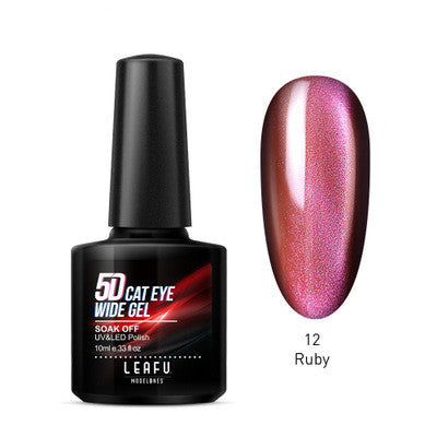 glittering gel nail polish ruby