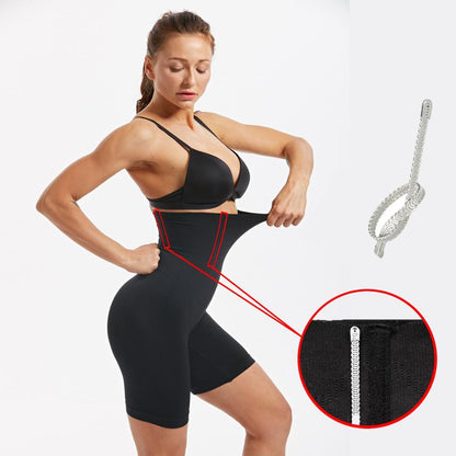 high waist body shaper black 