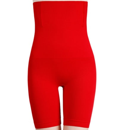 high waist tummy control body shaper red