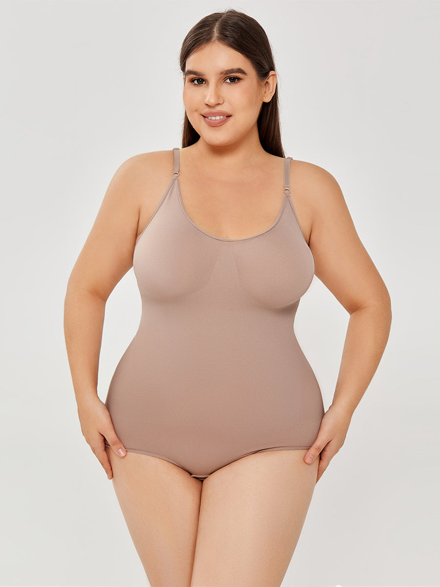 plus size women body shaper peach