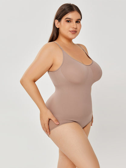 plus size women bodyshaper peach