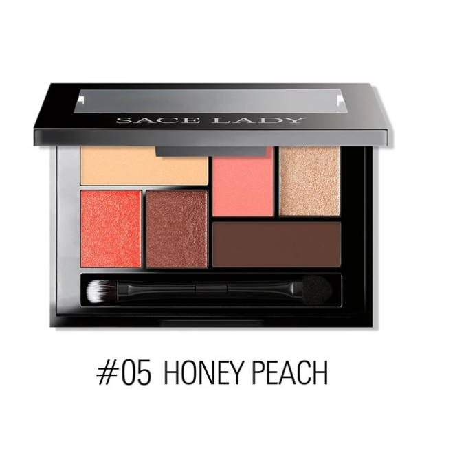 portable eyeshadow palette honey peach