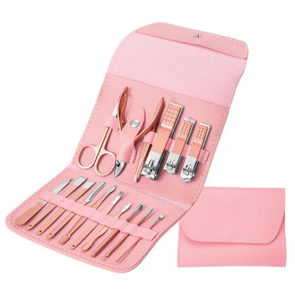 professional nail art set 16pcs pink