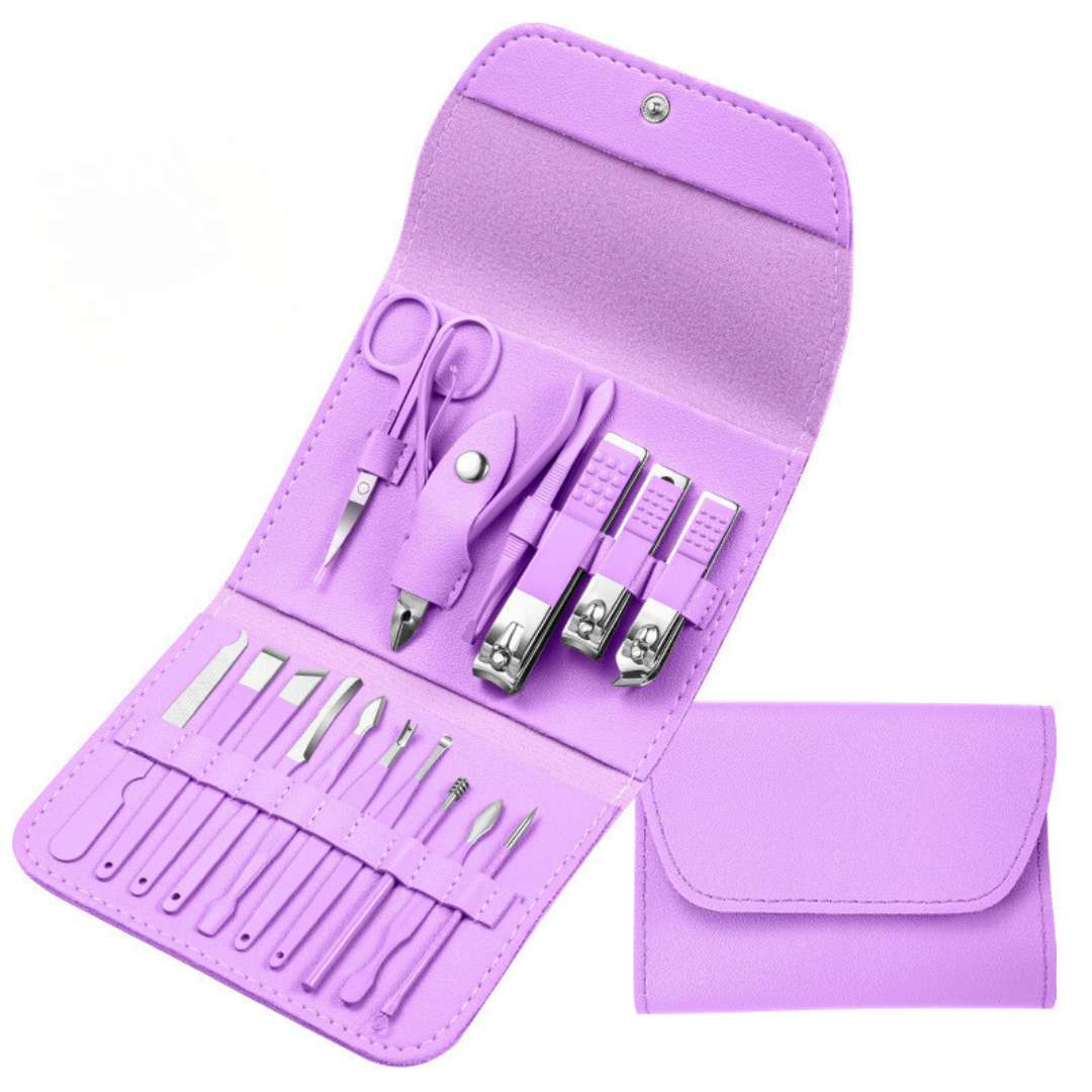 professional nail art set 16pcs purple