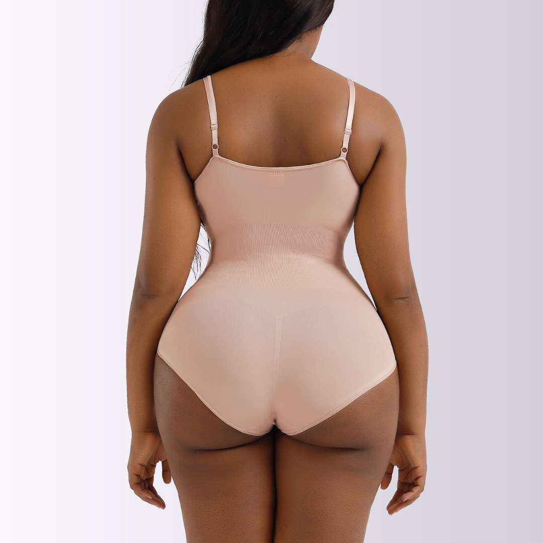 seamless slimming body shaper beige