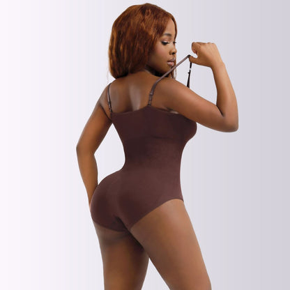 seamless slimming body shaper brown