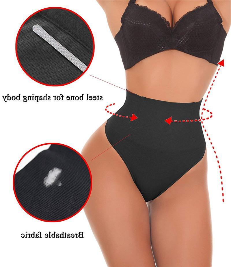 seamless tummy control panties black